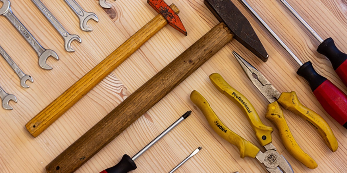 A Picture of assorted tools on a table